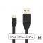 Tangle free 3ft flat MFI USB cable for iphone 8