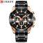 CURREN Waterproof Quartz Steel Band Men's Watch Multi-function Calendar Six-hand Men's Watch