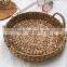 Natural Weave multipurpose round tray made from water hyacinth Best Seller Decorative tray, coffee tray, fruit tray Wholesale