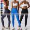 Custom Breathable Quick-Dry Pants Tights Sexy Ladies Sport Legging Women's V Back High Waist Scrunch Butt Yoga Seamless Leggings