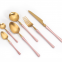 Wholesale Factory Direct Matte Silver Cutlery Stainless Steel Flatware Set With Thin Handle