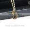 2015 hot sale cross jewelry brass chain gold plated statement pendant necklace