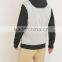 Hot Sale Zipper-up Black and White Fleece Hoodies
