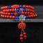 108 Tibetan Buddhism 6mm cinnabar Prayer Bead Mala Necklace Bracelet