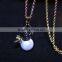 Rose Pearl Jewelry Sets Silver Plated Pendant Neckalce & Earrings set For Women