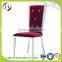 Modern design dining table and chair , High back PU Metal dining chair