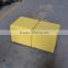 Yellow leather events ottoman XYN452