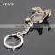 Three-dimensional Tortoise Shaped Zinc Alloy Plated Bronze Metal Sea Green Turtle Keychain