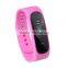 2015 newest & hot selling smart bracelet E02 compatible with ios 0.84 inch OLED smart bracelet waterproof