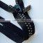 10# Big Double Line Diamond Crystal Rhinestone Zipper