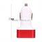 2016 Fashion Triple Universal USB Charger 3 Ports Car-charger Adapter Cell Smart Mobile Phone Iphone Cigarette Lighter Charger