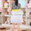 2016 hot sale baby girls boutique sleeveless dresses with gauze