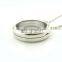 Hot selling floating CZ stone opened pendant necklace charms