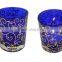 7.3*8.5cm alabaster glass crystal votive candle holder set