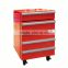 JGA Retro Style 1 Drawer 50L Mini Toolbox Refrigerator , Safe Fridge With 4 Wheels Ce Approval Stainless Steel Deep Freezer