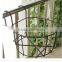 black metal flower pot rack