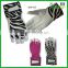 fashion Zebra-stripe athletic works weight lifting gloves