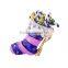 Hot sale gold plated zinc alloy rhinestone enamel Christmas stocking brooch