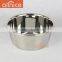 Allnice good quality stainless steel salad bowl/mental round shape deep fruit bowl