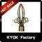 KYOK Latest curtain designs decorative items,chromed double single curtain rod finials