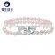 Fashion Elegant Fresh Water White Color Real Pearl Bracelets for Women