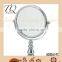15cm 5x magnifying round shape double sided metal frame compact mirror