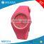 Hottest promotional fashion colorful silicone strap women watches lady