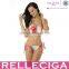RELLECIGA 2016 Yellow Floral Add-2- Cups Push-up Halter swimwear