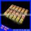 Macaron Dessert transparent green plastic disposable food container