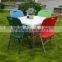 plastic square indoor/ outdoor dining table