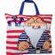High quality cartoon ladies 600D shoulder beach weekend bag