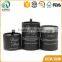 Black UV printing hardcover cardboard packaging boxes round paper cardboard box for cup packing