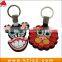 Shenzhen wholesale silicone key chain, beautiful design custom pvc keychain with logo