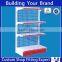 supermarket floor standing potato chips metal display rack