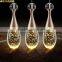 Stainless Steel Dining Room Pendant light SMD5730 LED Crystal Pendant Lamps