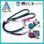 Wholesale rhinestone neck lanyard with crystal retractable badge holder
