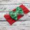 Sequined Bow Christmas Hairbands Solid Color Newborn Baby Girl Headband Soft Cotton Hair Bow Hairband Christmas Gifts For Kids
