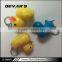 Hot sale plush smart yellow and blue duck shaped keychain with lighter