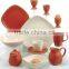 stoneware square dinnerware set 16pcs ceramic dinnerware and black square dinner set