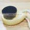 Hot Sell Wood Handle Comma Shaped Salient Point Bamboo-Charcoal Hair Face Cleaning Brush