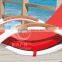 Wholesale beach lounge with 5cm cushion outdoor rattan lounge