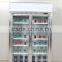 Supermarket Two-Doors Upright Fridge for Bottle Drinks with LED light