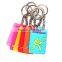 custom soft silicone bungee cord key chain