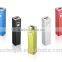 OEM Gift Factory Outlet Portable Charger Mini Square Aluminium Metal Rosh Power Bank 2600mah 2200mah 2000mah