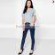 Mid Rise Sexy Lady Shaping Jeans Trousers for Women (JXA011)