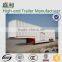 Best selling enclosed semi trailer for sale / box trailer / van semi trailer