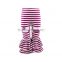 Wholesale 2016 Fashion Wine White Striped Color Cotton Big Double Ruffle Baby Girl Boutique Ruffle Pants