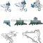 Professional Manufacturer Supply Aluminum Alloy Cable Strain Anchoring Tension Clamp for Transmit Line