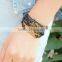 2014 Fashion Owl Love Dream Letters Charm Handmade Braided Leather Bracelet/european style wrapped waxed cord bangles