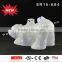 Acrylic light up LED bear carrying two babies